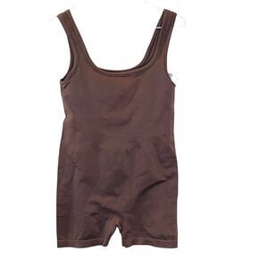 Primark Workout All In One Activewear Bodysuit Romper Unitard Brown Medium